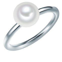 Valero Pearls Srebrny pierścionek srebro wysokiej próby Perła hodowlana słodkowodna srebrny Pierścionki 1 ct Damski. Szare pierścionki damskie Valero Pearls, z perłą, srebrne. Za 169.99 zł.