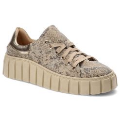Złote Sneakersy Damskie Damiss Modne Obuwie. Żółte obuwie sportowe damskie DAMISS, na wiosnę, ze skóry, bez zapięcia. Za 389.00 zł.