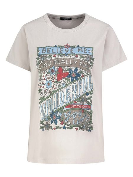 Eight2Nine Koszulka w kolorze beżowym rozmiar: XL. Brązowe koszulki damskie Eight2Nine, xl, bez wzorów, z bawełny, bez kołnierzyka, bez ramiączek. Za 43.99 zł.