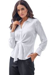 Heine Bluzka w kolorze białym rozmiar: 44. Białe bluzki damskie Heine, bez wzorów, z wiskozy, bez kołnierzyka, bez ramiączek. Za 78.99 zł.