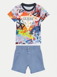 Guess Komplet t-shirt i spodenki I4GG12 K8HM3 Kolorowy Regular Fit. Spodnie niemowlęce Guess, z aplikacjami, z bawełny, bez kołnierzyka, bez ramiączek. Za 329.99 zł.