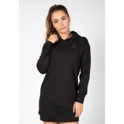 Bluza fitness damska długa Gorilla Wear Alexandria Hoodie. Czarne bluzy damskie GORILLA WEAR, s, bez wzorów, z bawełny, bez kaptura. Za 242.75 zł.
