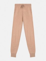 AUTHENTIC CASHMERE Kaszmirowe spodnie "Ferrand" w kolorze beżowym rozmiar: M. Brązowe spodnie materiałowe damskie AUTHENTIC CASHMERE, bez wzorów, z kaszmiru. Za 434.99 zł.