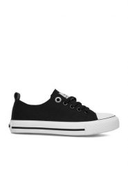 DeeZee Trampki CEO-CSS20377-71 Czarny. Czarne trampki dziewczęce DeeZee, bez wzorów, z materiału, bez zapięcia. Za 79.99 zł.