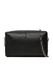 Calvin Klein Torebka Ck Plaque Camera Bag K60K612788 Czarny. Czarne listonoszki damskie Calvin Klein, bez wzorów, ze skóry, bez dodatków. Za 219.99 zł.