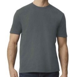 Koszulka Softstyle EZ Unisex Dla Dorosłych. Brązowe bluzki damskie GILDAN, xl, bez wzorów, sportowe, bez kołnierzyka, bez ramiączek. Za 37.99 zł.