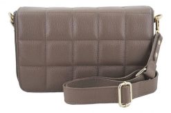Pikowana listonoszka BARBERINI'S c. beżowa 932-9. Brązowe shopper bag Barberinis, bez wzorów, ze skóry, małe, bez dodatków. Za 289.99 zł.