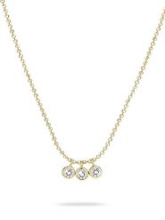 Tamaris Srebrny naszyjnik z elementami ozdobnymi - dł. 45 cm rozmiar: onesize. Szare naszyjniki damskie Tamaris, z cyrkonią, srebrne. Za 160.96 zł.