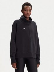 Under Armour Bluza Ua Rival Fleece Hz 1379492-001 Czarny Loose Fit. Czarne bluzy damskie Under Armour, s, bez wzorów, z bawełny, bez kaptura. Za 80.16 zł.