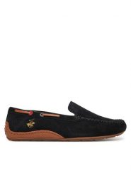 Beverly Hills Polo Club Mokasyny WB-VIESTE-07 Czarny. Czarne mokasyny damskie Beverly Hills Polo Club, ze skóry, bez obcasa. Za 180.99 zł.