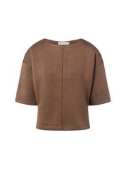 Opus Koszulka damska - Ginama Kobiety Sztuczne włókno brązowy marmurkowy, 40. Brązowe koszulki damskie Opus, bez wzorów, z dresówki, bez kołnierzyka, bez ramiączek. Za 349.95 zł.