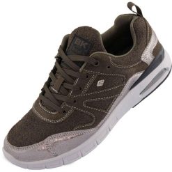 Damskie Sneakers British Knights WS Demon Rozmiar 40. Szare obuwie sportowe damskie BLACK KNIGHT, ze skóry, bez zapięcia. Za 226.99 zł.