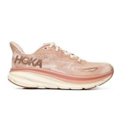 Buty do biegania damskie Hoka One One Clifton 9. Czerwone obuwie sportowe damskie HOKA, z materiału, bez zapięcia, do biegania. W wyprzedaży za 599.00 zł.