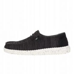 HEYDUDE Damskie Mokasyny Wendy Stretch Sox. Czarne mokasyny damskie Hey dude, z materiału, bez obcasa. Za 269.00 zł.