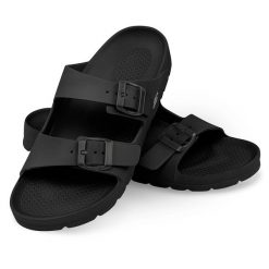 Klapki basenowe sandały Aqua Speed Laredo. Czarne klapki damskie Aqua-Speed, bez wzorów, bez obcasa, bez zapięcia. Za 63.99 zł.