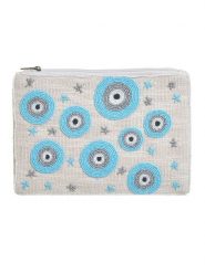 BLE Kopertówka w kolorze kremowym - 29 x 19 x 2 cm rozmiar: onesize. Brązowe torebki wieczorowe damskie BLE, bez wzorów, z materiału, bez dodatków. Za 79.95 zł.