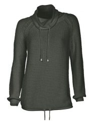 Heine Sweter w kolorze khaki rozmiar: 36/38. Brązowe swetry klasyczne damskie Heine, z bawełny, bez kołnierzyka. Za 74.63 zł.