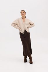 SPÓDNICA JULITA CZEKOLADOWA XS - Flawless. Brązowe spódnice damskie Flawless, na co dzień, na zimę, uniwersalny, bez wzorów, z gumy, eleganckie, maxi. Za 195.00 zł.