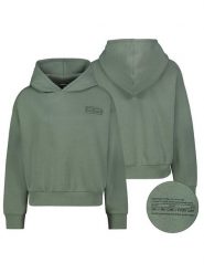 Sublevel Bluza w kolorze zielonym rozmiar: XS. Zielone bluzy damskie Sublevel, xs, bez wzorów, z kapturem. Za 109.78 zł.
