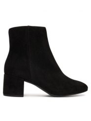 HÖGL Botki Daydream 0-134102-0100 Czarny. Czarne botki damskie Högl, ze skóry, bez obcasa, na słupku, bez zapięcia. Za 599.99 zł.