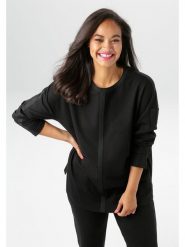 Aniston Koszulka w kolorze czarnym rozmiar: 44. Czarne koszulki damskie Aniston, bez wzorów, bez kołnierzyka, bez ramiączek. Za 90.95 zł.