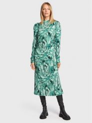 Gestuz Sukienka koktajlowa Ravagz 10906551 Zielony Slim Fit. Zielone sukienki damskie Gestuz, bez wzorów, z wiskozy, wizytowe, bez ramiączek. Za 419.99 zł.