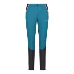 Spodnie narciarskie dla kobiet CMP. Niebieskie spodnie sportowe damskie CMP, s, bez wzorów, z polaru, narciarskie. Za 330.00 zł.