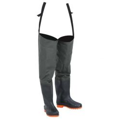 VidaXL Kalosze Wędkarskie Rozmiar 38 Ciemnozielone. Zielone kalosze damskie vidaXL, bez wzorów, z materiału. Za 266.95 zł.