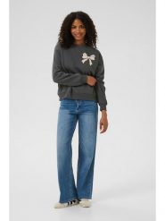 Kaffe Bluza w kolorze antracytowym rozmiar: M. Czarne bluzy damskie Kaffe, m, bez wzorów, bez kaptura. Za 165.99 zł.