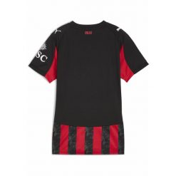 Damska koszulka domowa AC Milan 25/26 PUMA For All Time Red Black. Czarne bluzki damskie Puma, m, bez wzorów, sportowe, bez kołnierzyka, bez ramiączek. Za 439.00 zł.