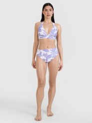 4F Dół od bikini damski - fioletowy M. Fioletowe bikini 4F, bez wzorów, z elastanu. W wyprzedaży za 39.99 zł.