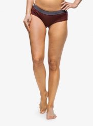 Figi termoaktywne Sensor Merino Air Panties. Czerwone figi Sensor, bez wzorów, ze skóry. Za 89.99 zł.