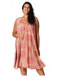 Aller Simplement Sukienka w kolorze różowym rozmiar: 42-58. Różowe sukienki damskie Aller Simplement, bez wzorów, bez ramiączek. Za 78.99 zł.