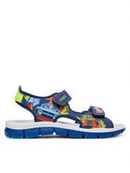 Primigi Sandały 1397800 S Granatowy. Niebieskie sandały chłopięce Primigi, ze skóry, bez zapięcia. Za 279.99 zł.