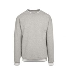 Bluza z kontrastowymi wstawkami Build Your Brand College. Białe bluzy damskie BUILD YOUR BRAND, s, bez wzorów, bez kaptura. Za 168.50 zł.