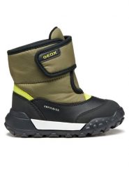 Geox Śniegowce B Trekkyup B Abx B566LA 054FU C3Y7N S Khaki. Brązowe buty zimowe chłopięce Geox, z materiału, bez zapięcia. Za 249.99 zł.