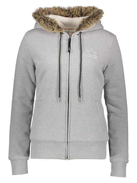 O'Neill Kurtka polarowa w kolorze szarym rozmiar: L. Szare kurtki damskie O'Neill, l, bez wzorów, z polaru, bez kaptura. Za 139.87 zł.