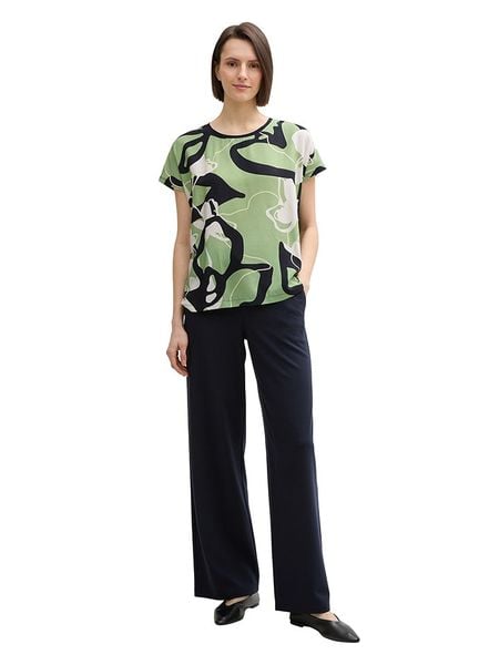 Tom Tailor Koszulka w kolorze zielono-czarnym rozmiar: XXL. Czarne bluzki damskie Tom Tailor, xxl, bez wzorów, bez kołnierzyka, bez ramiączek. Za 60.99 zł.