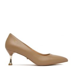 Czółenka MEXX. Brązowe czółenka damskie Mexx, bez wzorów, bez obcasa. Za 349.99 zł.