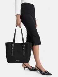 Nine West Torebka EO-STEEL ROSE-LDA9417 Czarny. Czarne shopper bag Nine West, bez wzorów, z materiału, bez dodatków. Za 329.99 zł.