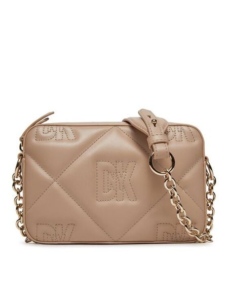DKNY Torebka Crosstown Camera Bag R33EKY48 Beżowy. Brązowe listonoszki damskie DKNY, bez wzorów, ze skóry, bez dodatków. Za 679.99 zł.