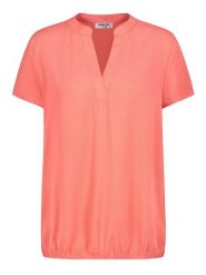 Sublevel Bluzka w kolorze łososiowym rozmiar: L. Pomarańczowe bluzki damskie Sublevel, l, bez wzorów, z wiskozy, klasyczne, bez kołnierzyka, bez ramiączek. Za 43.99 zł.