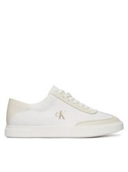 Calvin Klein Sneakersy Low Pro Cups Wt Canv Mg HW0HW03145 Biały. Białe obuwie sportowe damskie Calvin Klein, z materiału, bez zapięcia. Za 359.99 zł.