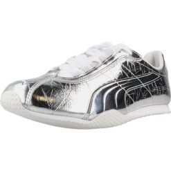 Buty PUMA YELLOW 40704301 Srebrny. Szare obuwie trekkingowe damskie Puma, ze skóry, bez zapięcia. Za 392.99 zł.