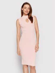 Guess Sukienka dzianinowa Marion W2YK63 Z2U00 Różowy Slim Fit. Czerwone sukienki damskie Guess, z aplikacjami, z dzianiny, bez ramiączek. Za 409.99 zł.