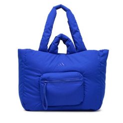 Torebka adidas. Niebieskie shopper bag Adidas, bez wzorów, bez dodatków. Za 219.99 zł.
