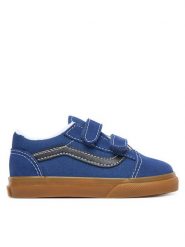 Vans Tenisówki Old Skool V VN000VB25TU1 Granatowy. Niebieskie buty sportowe chłopięce Vans, z materiału, bez zapięcia. Za 199.99 zł.