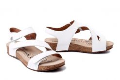 JOSEF SEIBEL 78519 43 800 Tonga 25 roma/weiss, sandały damskie. Brązowe sandały damskie Josef Seibel, bez wzorów, ze skóry, bez obcasa, bez zapięcia. Za 369.90 zł.