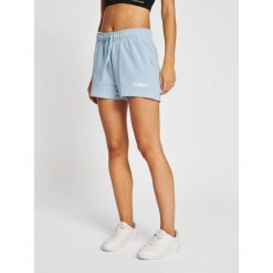 Szorty damskie Hummel Legacy. Niebieskie spodenki sportowe damskie Hummel, xl, bez wzorów, z dresówki, do piłki nożnej. W wyprzedaży za 95.75 zł.