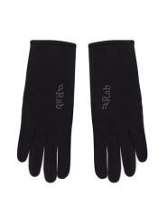 Rab Rękawiczki Damskie Power Stretch Pro Gloves QAG-48 Czarny. Czarne rękawiczki damskie RAB, bez wzorów, z materiału. Za 139.99 zł.
